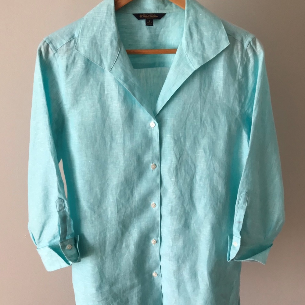 Brooks Brothers woman linen shirt